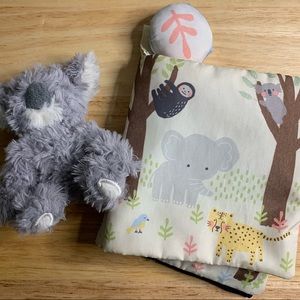 0M+ Soft Baby Crinkle Book & Small Koala Plush